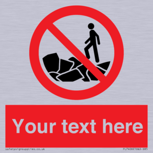 Custom No climbing on rocks